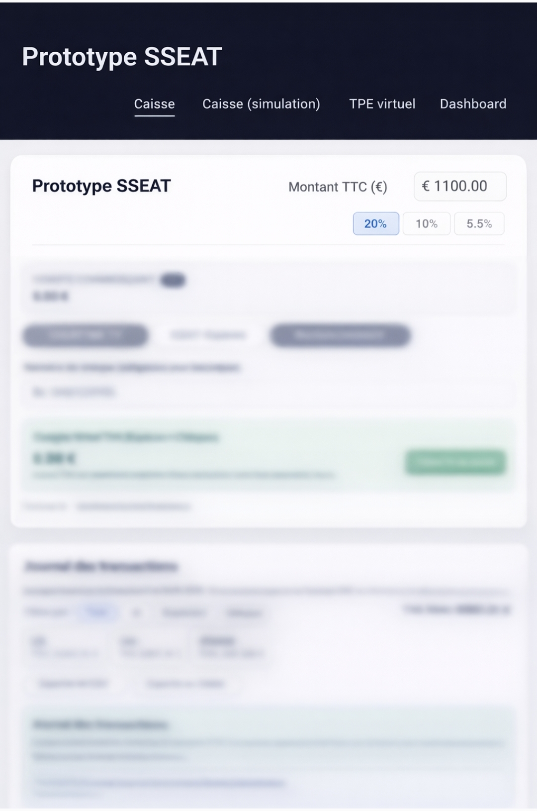 Aperçu du prototype